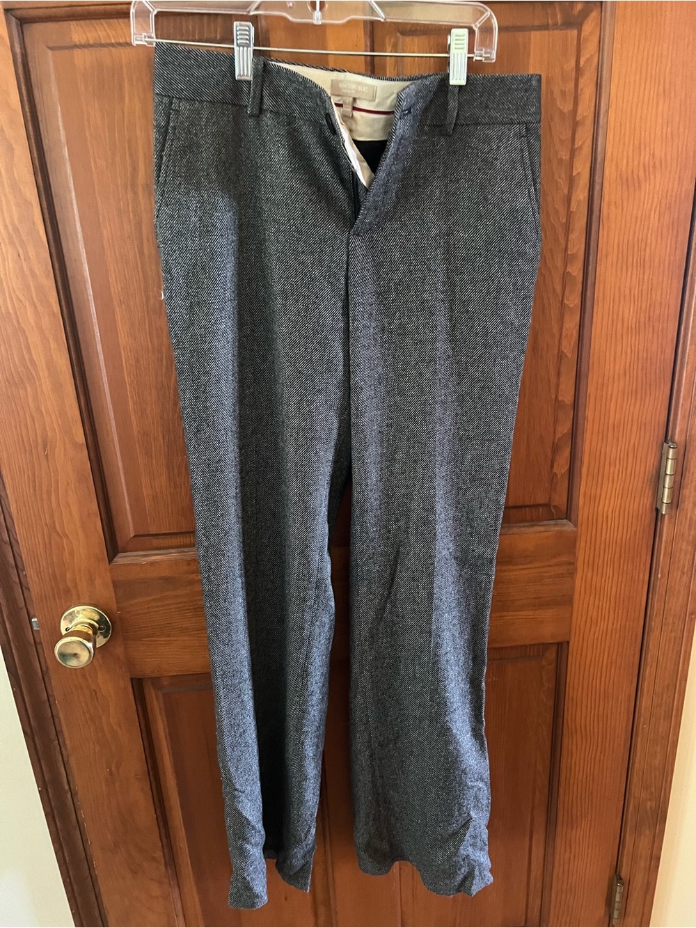 Banana Republic Gray Herringbone Women's Dress Trousers